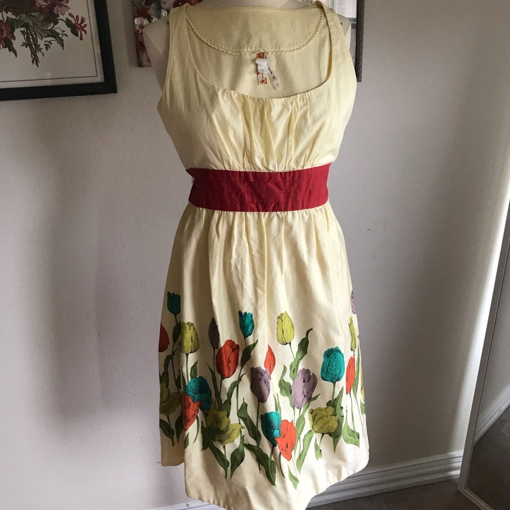 Anthropologie Maeve Wye Valley Tulip Dress
